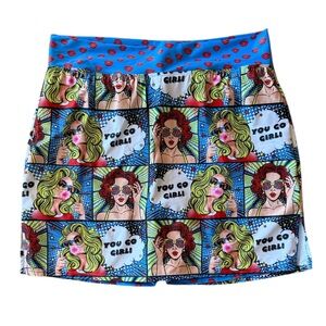 Skort Obsession pop art “you go girl” | sz L